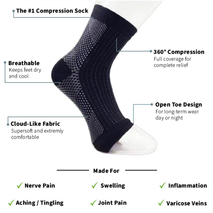 Lune Compression Socks for Nerve Pain Relief