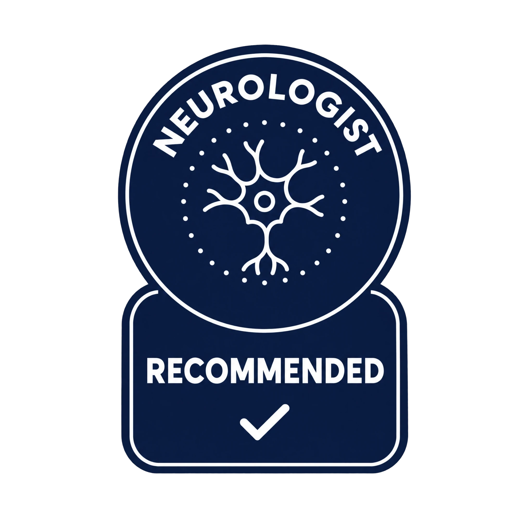 Neurologist Recommended badge for Lune Nerve Balm.