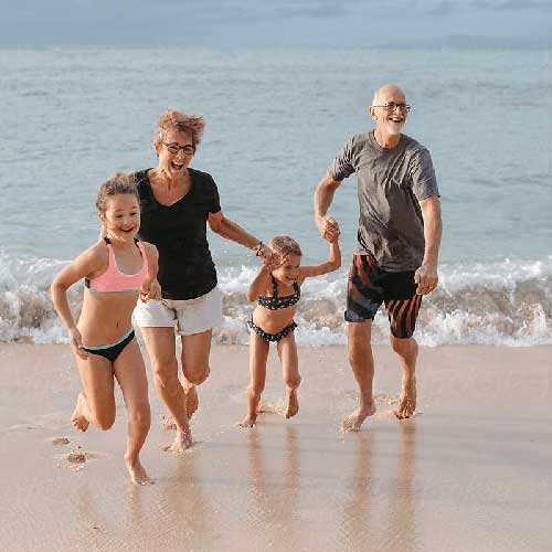 Happy Family Having Fun After Nerve Pain Relief